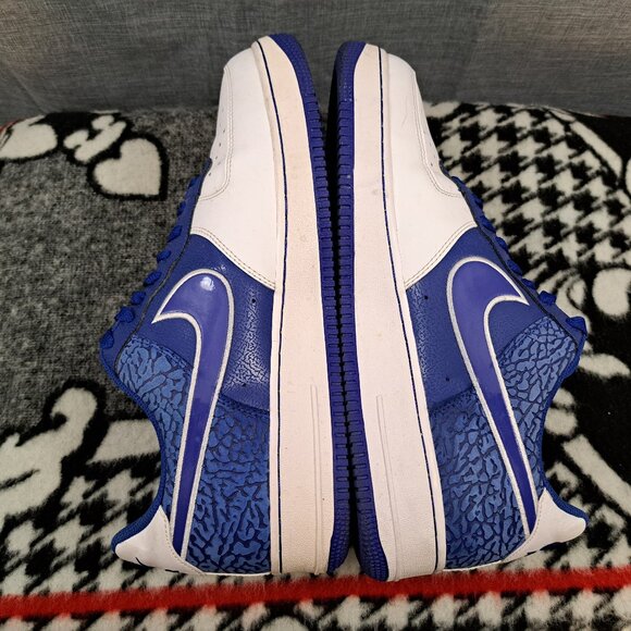 %Size 13 Men Nike Air Force 1 Hyper Blue Elephant Sneakers 488298-416 / A 27 main image 10